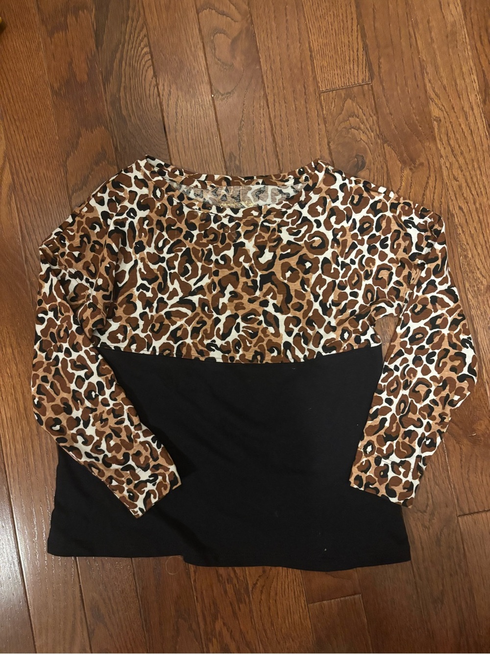 NWT Lilly Pulitzer Girls Finn Leopard Long Sleeve Top